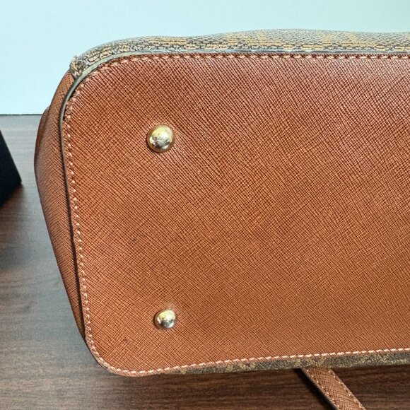 Karl Lagerfeld Paris Brown Monogram Large Paris Suki Tote Purse - Picture 14 of 16